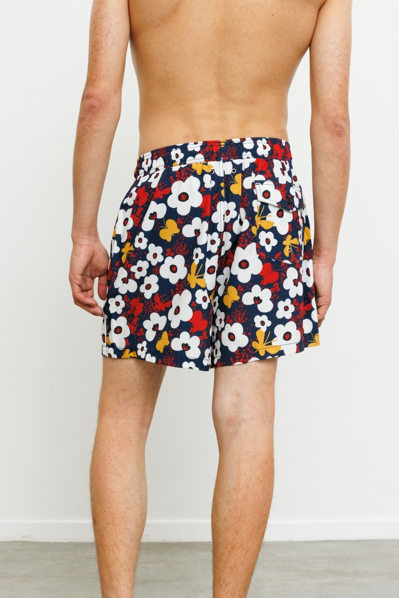 ROTEM SWIMSUIT SHORTS FLOWERS - gallabia - BiliBlond Swimwear