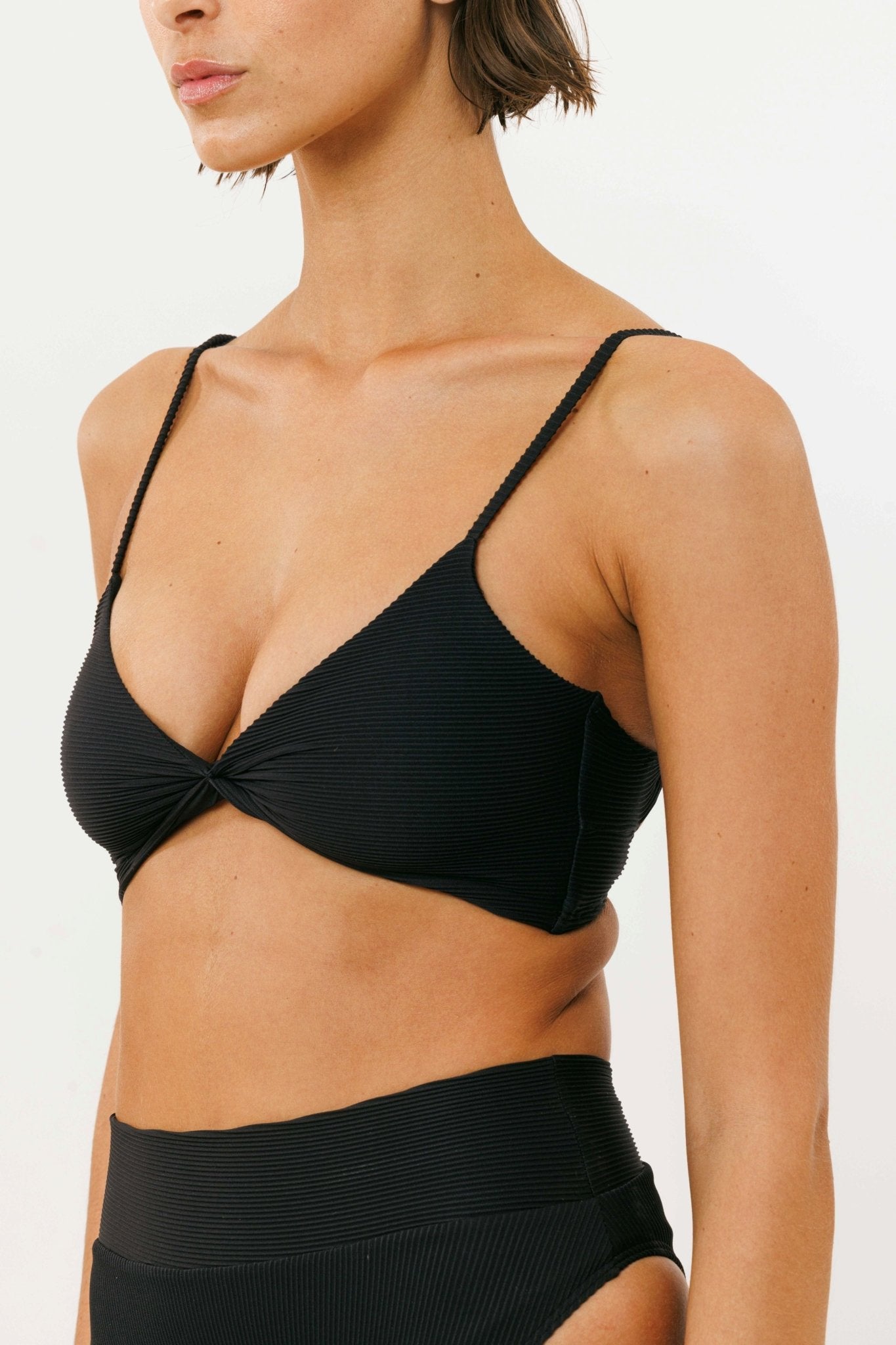 Yumi Black Rib - BIKINI - BiliBlond Swimwear