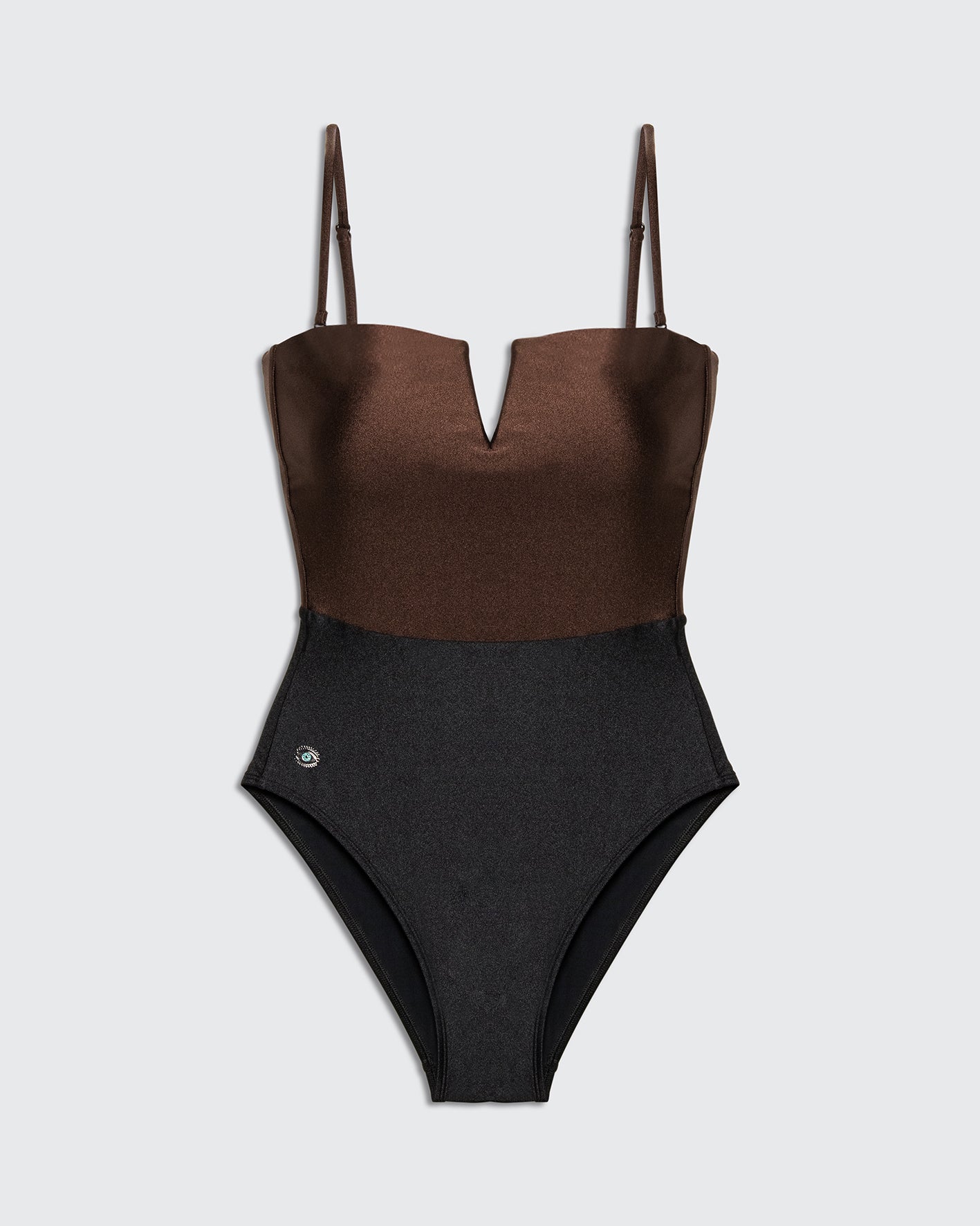 Alaska Black Brown - one piece -BiliBlond Swimwear