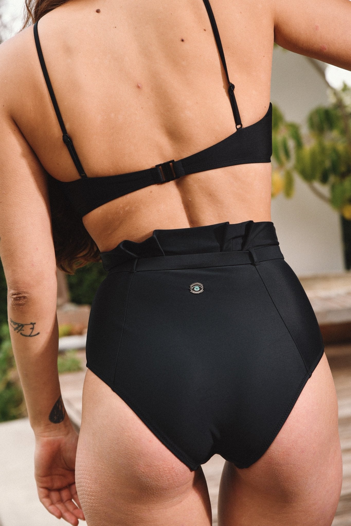 ALASKA Top BLACK - one piece -BiliBlond Swimwear