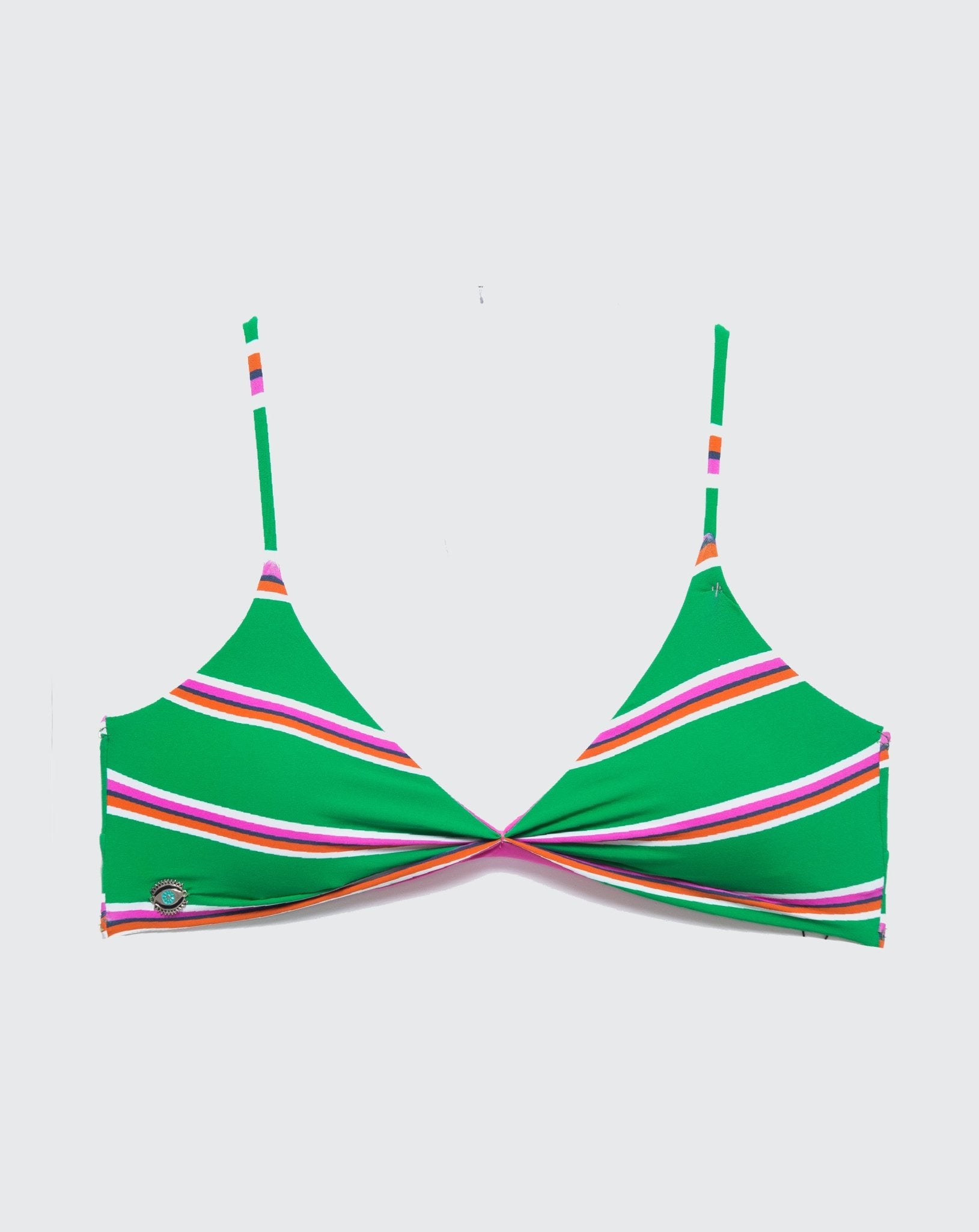 JORDAN TOP Green Stripes - BIKINI -BiliBlond Swimwear