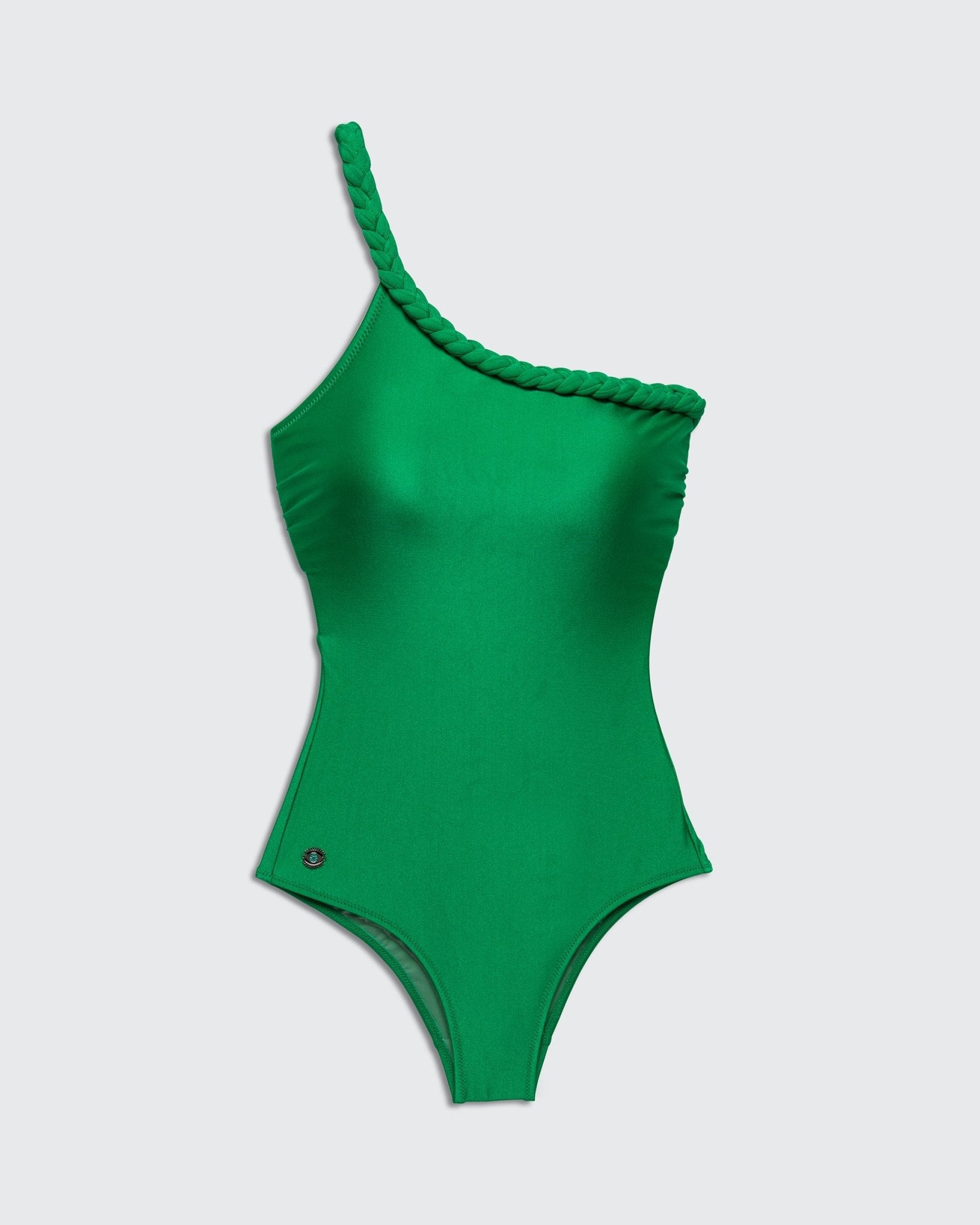 SeaHorse one shoulder Green - one piece -BiliBlond LTD