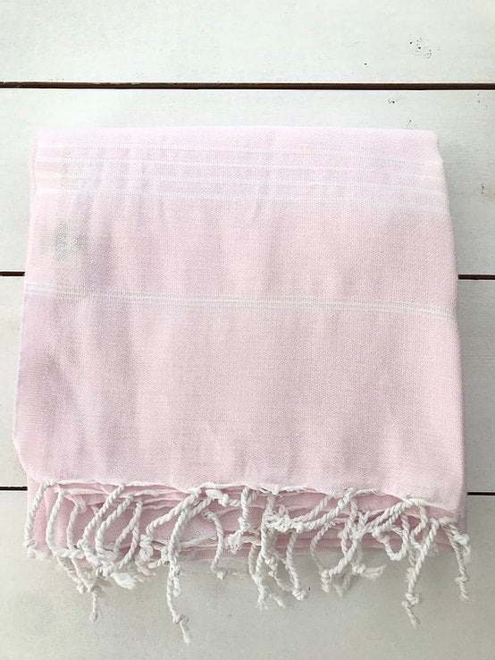 The cool Stripes beach towel Pink - jewelry -BiliBlond Swimwear