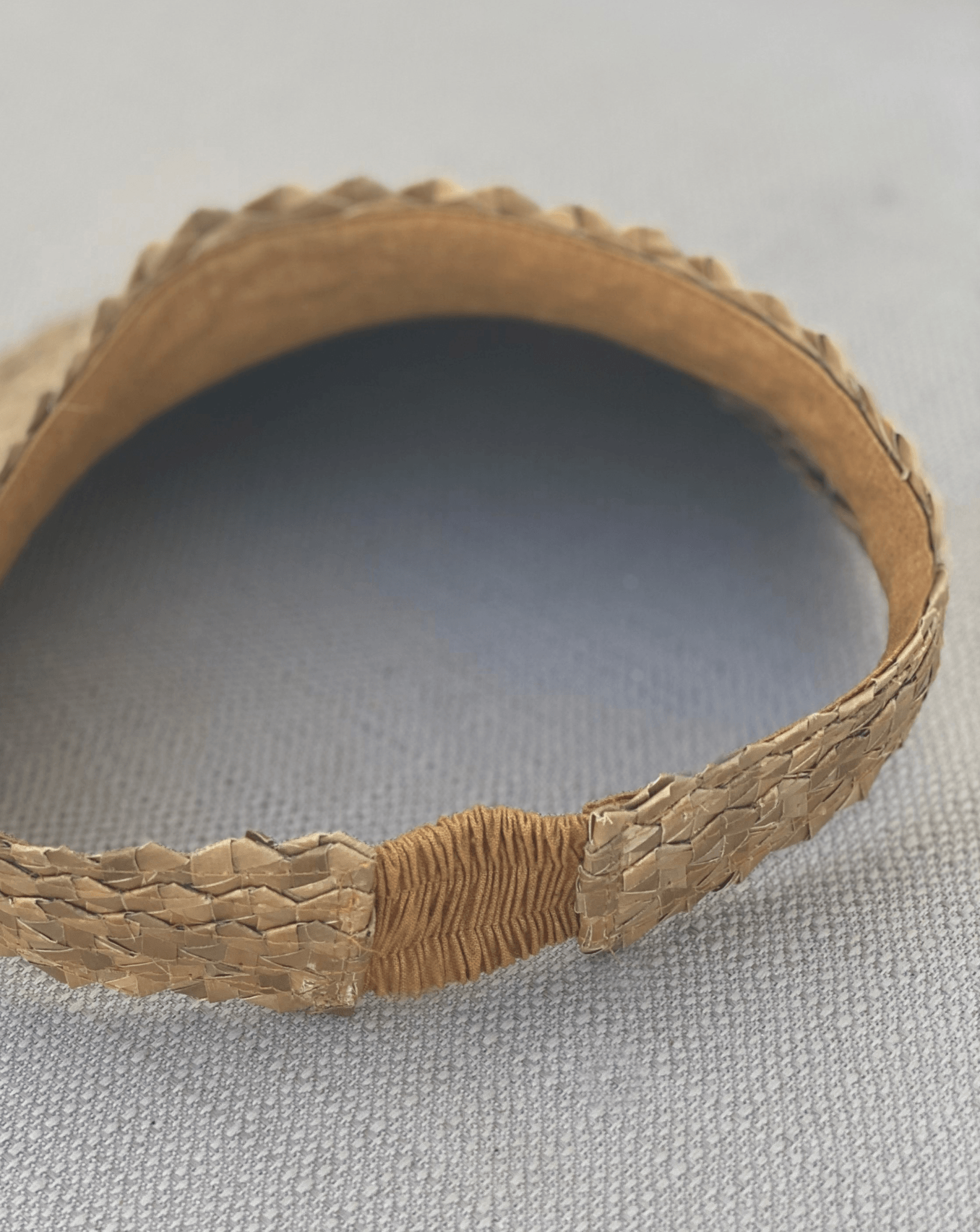 The sun Visor straw Hat Natural colors - jewelry -BiliBlond LTD
